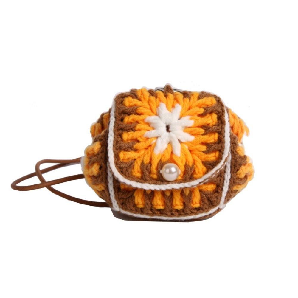 Portable Mini Crossbody Bag Pearl Buckle Bohemian Style Flower Knitted Bag Sweet Flower Shoulder Bag Women
Portable Mini Crossbody Bag Pearl Buckle Bohemian Style Flower Knitted Bag Sweet Flower Shoulder Bag Women