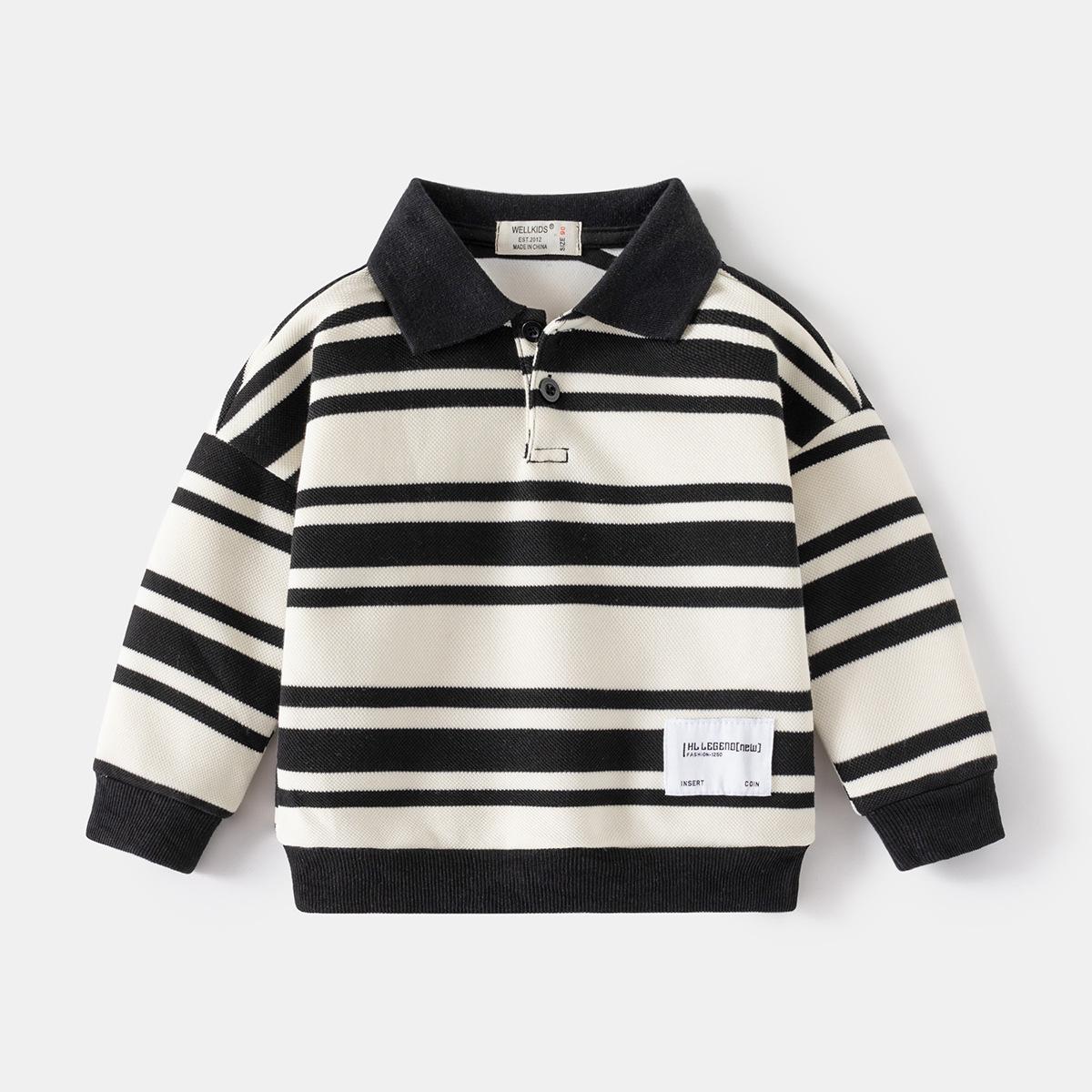 Spring and Autumn Children s POLO Sweater New Long Sleeve Lapel Boys Striped Sweater Baby Foreign Top Children s Clothing 130cm
Spring and Autumn Children s POLO Sweater New Long Sleeve Lapel Boys Striped Sweater Baby Foreign Top Children s Clothing 130cm