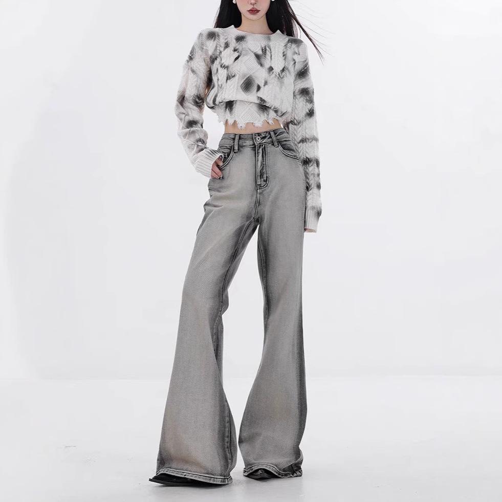 ABWAER Выбеленные белые микроклеш женские джинсы слим-фит с градиентом осенние Small
ABWAER Выбеленные белые микроклеш женские джинсы слим-фит с градиентом осенние Small