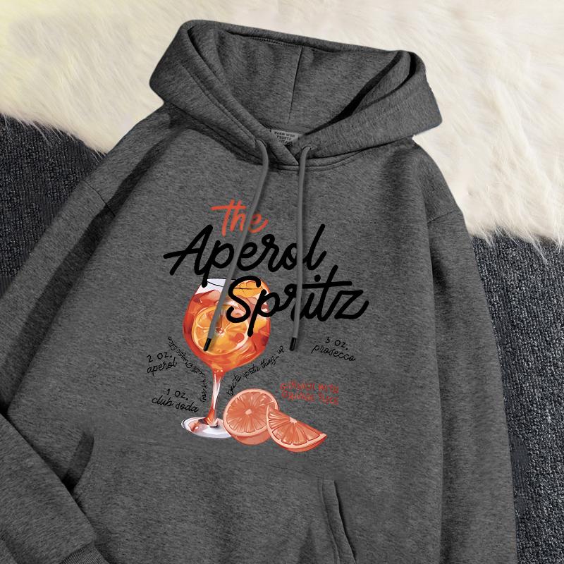 Winter Womans Hoodie The Aperol Spritz Retro Cocktail Printing Sweatshirt Loose Pocket Warm Fleece Pullover Kawaii Sportswear L
Winter Womans Hoodie The Aperol Spritz Retro Cocktail Printing Sweatshirt Loose Pocket Warm Fleece Pullover Kawaii Sportswear L