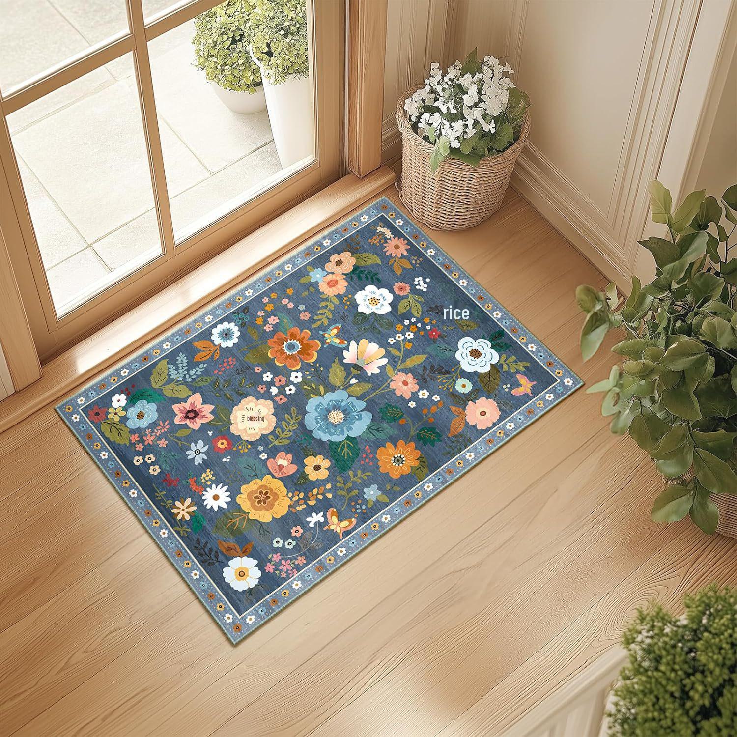 Транскордонні квіткові килимки: Водопоглинаючі, брудонепроникні килимки для ванної та входу, легкі в догляді з етикетками доставки 60x90cm with Label
Транскордонні квіткові килимки: Водопоглинаючі, брудонепроникні килимки для ванної та входу, легкі в догляді з етикетками доставки 60x90cm with Label