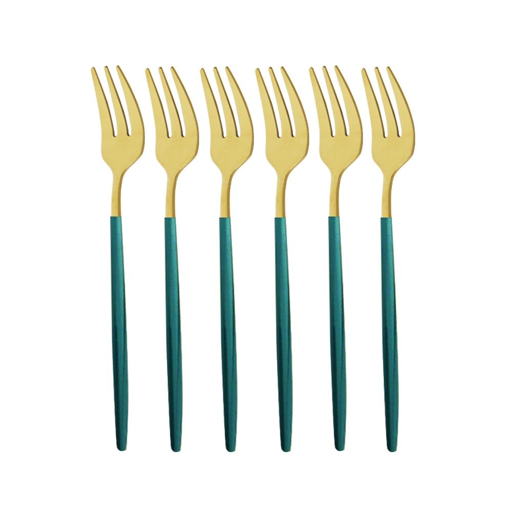 Набір виделок для чаю з нержавіючої сталі, 6 предметів. Набір виделок для дрібних фруктів. Золота вилка для десерту. Для торта. Закуска. Золота вилка для салату. Набір посуду. зелений/золотий
Набір виделок для чаю з нержавіючої сталі, 6 предметів. Набір виделок для дрібних фруктів. Золота вилка для десерту. Для торта. Закуска. Золота вилка для салату. Набір посуду. зелений/золотий