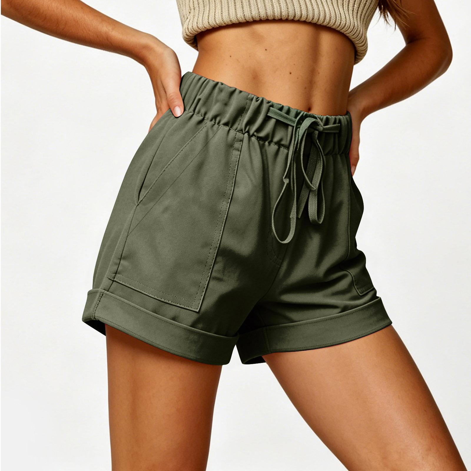 Women Casual Loose Fit Shorts with Drawstring Waist and Pockets Solid Relaxed Summer Lightweight Pants for Daily Wear XL зелёный
Women Casual Loose Fit Shorts with Drawstring Waist and Pockets Solid Relaxed Summer Lightweight Pants for Daily Wear XL зелёный