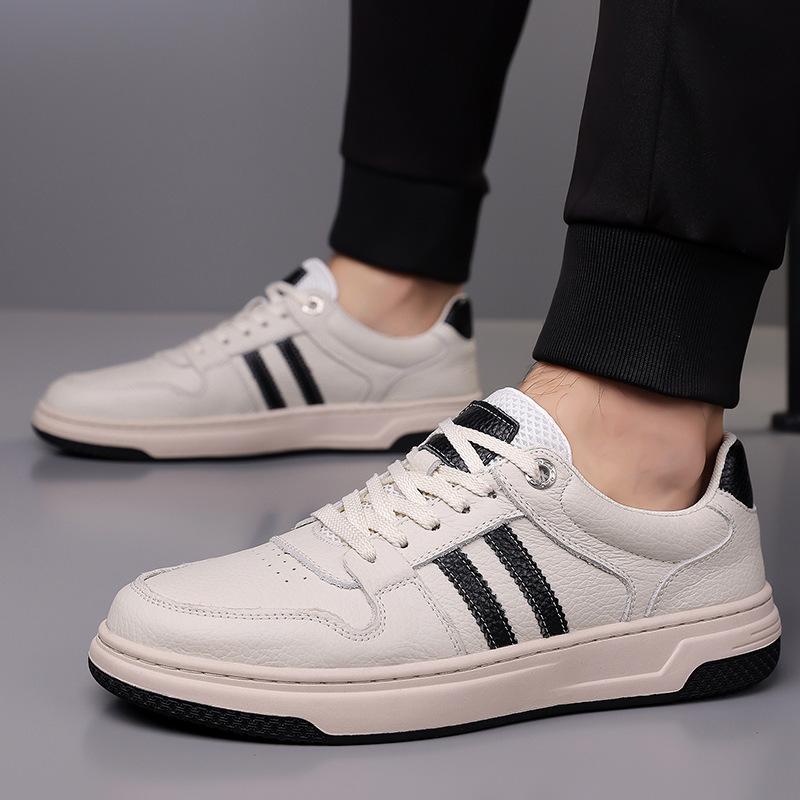 Новая мужская обувь из коровьей кожи, повседневная обувь, трендовая полосатая обувь на плоской подошве для скейтборда, уличные крутые кроссовки на шнуровке 44 бежевый
Новая мужская обувь из коровьей кожи, повседневная обувь, трендовая полосатая обувь на плоской подошве для скейтборда, уличные крутые кроссовки на шнуровке 44 бежевый