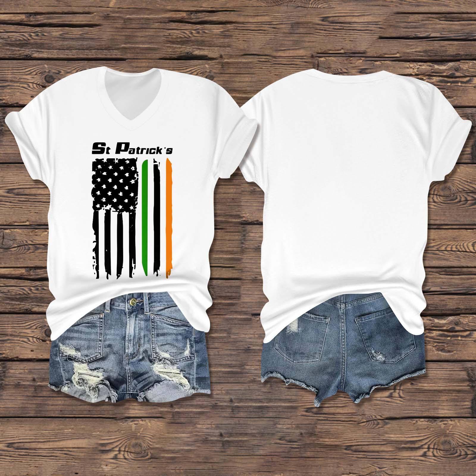 Жіночий повсякденний одяг St. Футболка з V-подібним вирізом і короткими рукавами з принтом Patrick XL білий
Жіночий повсякденний одяг St. Футболка з V-подібним вирізом і короткими рукавами з принтом Patrick XL білий