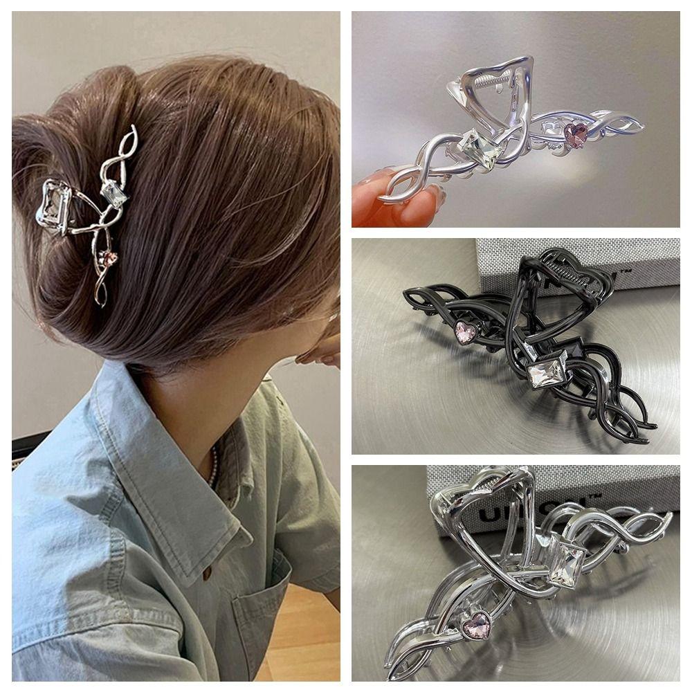 Rhinestone Liquid Metal Hair Claw Zinc Zinc Alloy Large Shark Grab Clip Irregular Crystal Hair Claw Girls
Rhinestone Liquid Metal Hair Claw Zinc Zinc Alloy Large Shark Grab Clip Irregular Crystal Hair Claw Girls