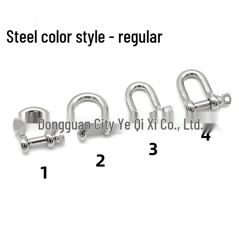 Gold-Plated Stainless Steel Horseshoe Buckle Bracelet Necklace with D-ring and U-ring Shackle Chain Link. Style 4
Gold-Plated Stainless Steel Horseshoe Buckle Bracelet Necklace with D-ring and U-ring Shackle Chain Link. Style 4