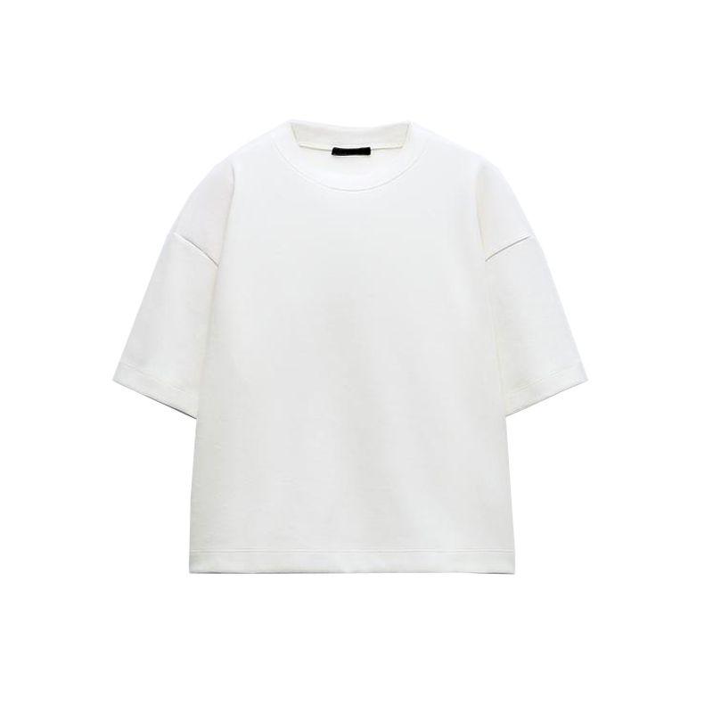 Весна Новая Минималистичный Стиль Двусторонняя Тканевая Футболка с Коротким Рукавом 5039309 Эластичная Талия Прямые Брюки 5039310 Ground White Tops S
Весна Новая Минималистичный Стиль Двусторонняя Тканевая Футболка с Коротким Рукавом 5039309 Эластичная Талия Прямые Брюки 5039310 Ground White Tops S