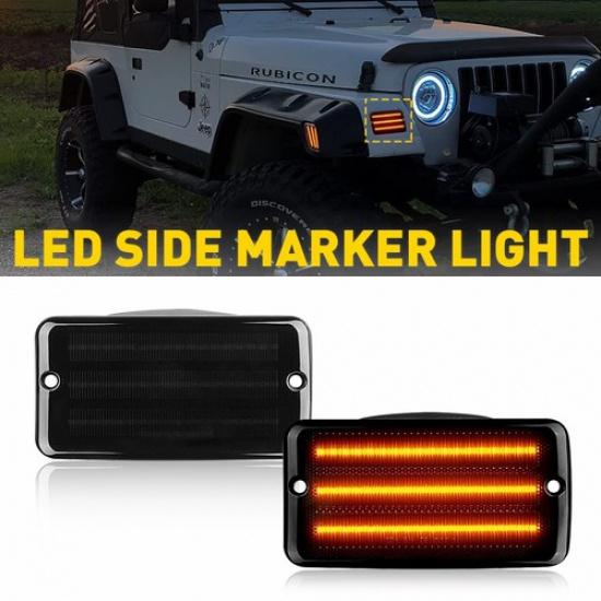 LED Front Fender Marker Signal Side Bumper Lights For 1997-2006 Jeep Wrangler TJ
LED Front Fender Marker Signal Side Bumper Lights For 1997-2006 Jeep Wrangler TJ