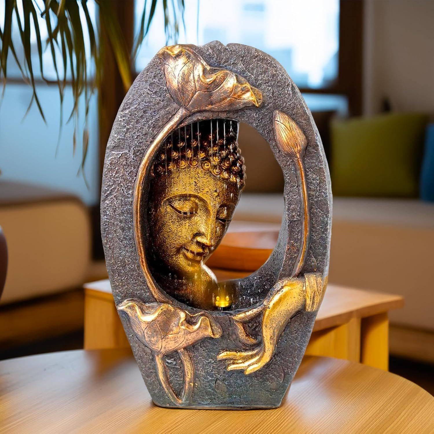 Будда Водный фонтан для домашнего декора/Светодиодная подсветка/Водопадный фонтан для дома/Предметы садового декора
Будда Водный фонтан для домашнего декора/Светодиодная подсветка/Водопадный фонтан для дома/Предметы садового декора