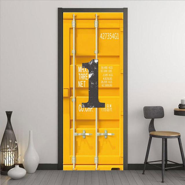 3D High Simulation Container Door Seriesr Наклейки на двері Шпалери Індустріальний стиль ПВХ Самоклеючий Плакат для декору спальні Фреска 40x120cm(not cut)
3D High Simulation Container Door Seriesr Наклейки на двері Шпалери Індустріальний стиль ПВХ Самоклеючий Плакат для декору спальні Фреска 40x120cm(not cut)