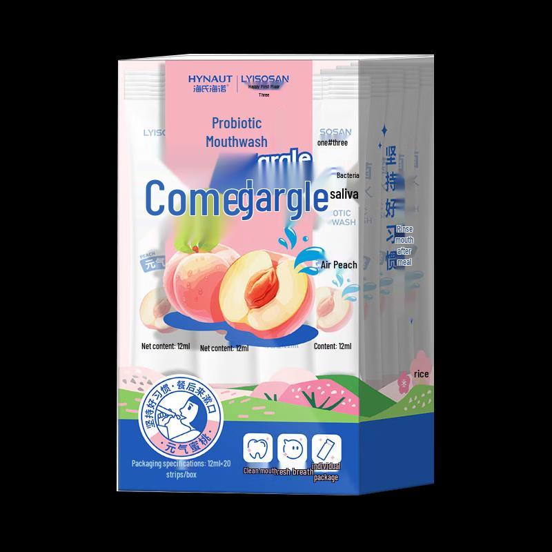 Probiotic Peach Portable Mouthwash Strips
Probiotic Peach Portable Mouthwash Strips