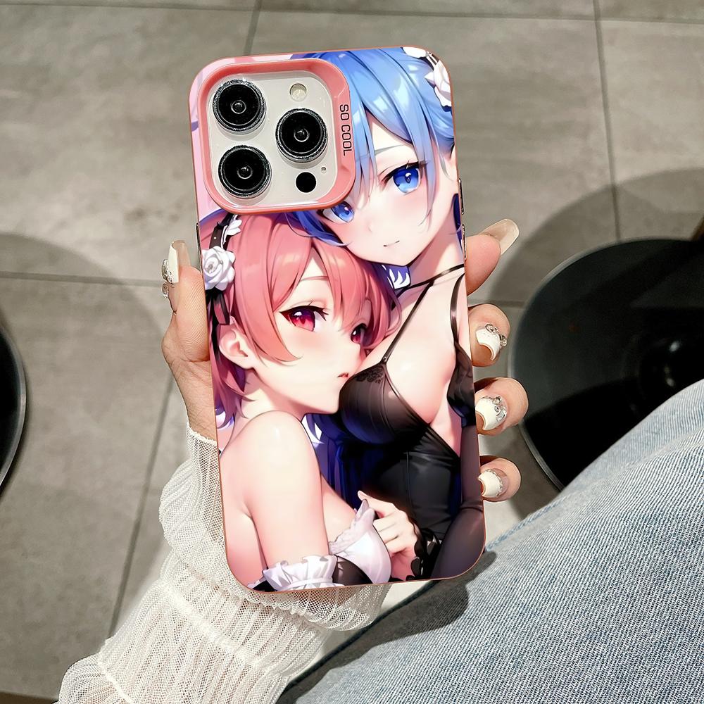 ReZero Rem Ram Pink Translucent Mobile Phone Case for iPhone 17 16 15 14 13 12 11 X XR XS Air Pro Max Plus Colorful Cover iPhone 16e
ReZero Rem Ram Pink Translucent Mobile Phone Case for iPhone 17 16 15 14 13 12 11 X XR XS Air Pro Max Plus Colorful Cover iPhone 16e