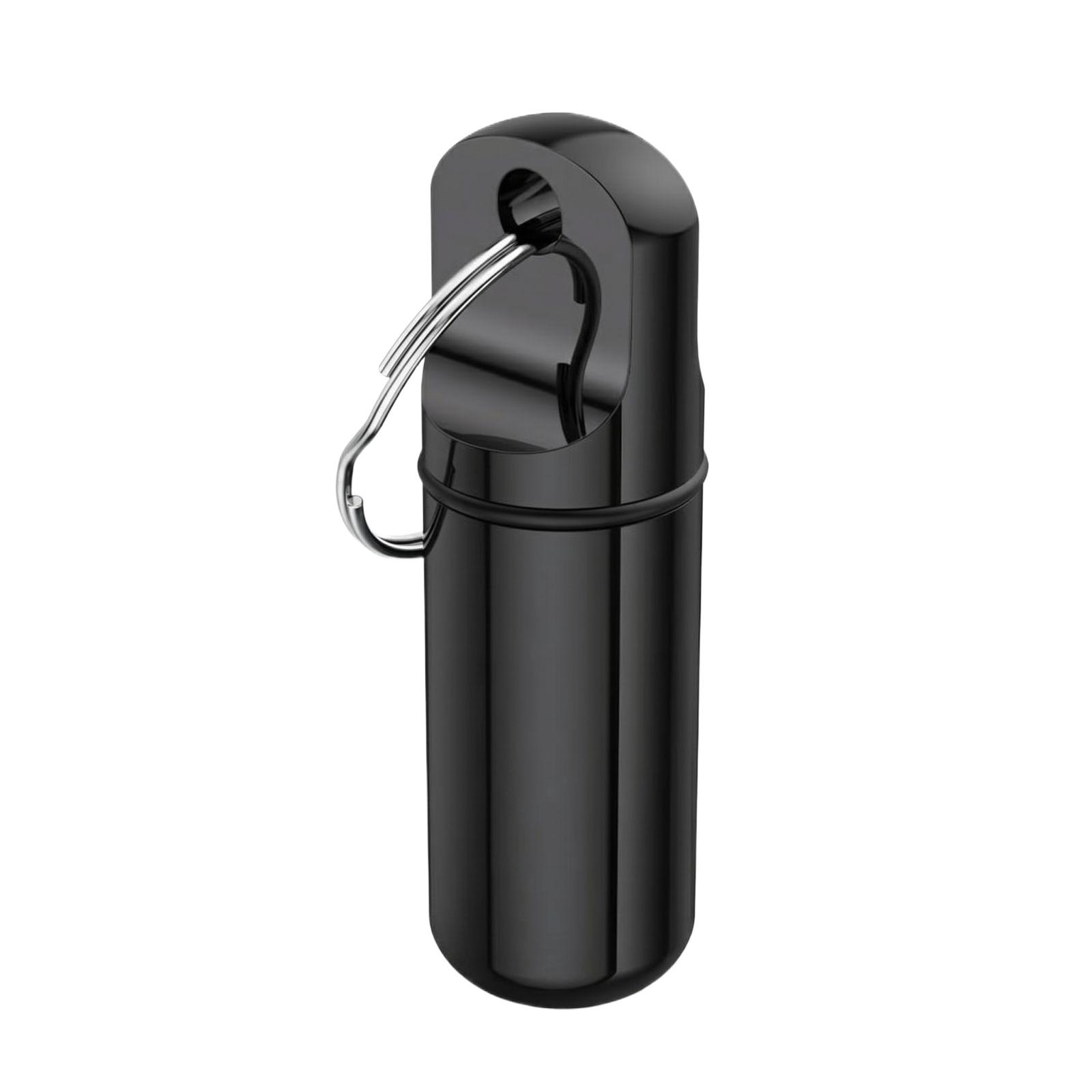 Aluminum Alloy Mini Pill Container Keychain Portable Metal Medicine Case Waterproof Sealed Storage Capsule Holder with Carabiner Clip one size чёрный
Aluminum Alloy Mini Pill Container Keychain Portable Metal Medicine Case Waterproof Sealed Storage Capsule Holder with Carabiner Clip one size чёрный