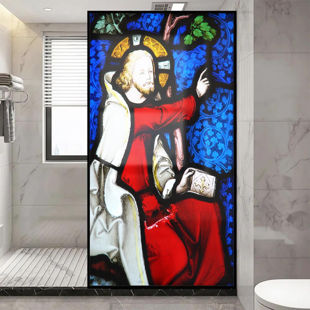Church Stained Glass Decals Window Film Privacy Heat Insulation and Anti UV Blocking Static Cling Window Sticker for Home J4 (as the picture,40x100cm WxH)
Church Stained Glass Decals Window Film Privacy Heat Insulation and Anti UV Blocking Static Cling Window Sticker for Home J4 (as the picture,40x100cm WxH)