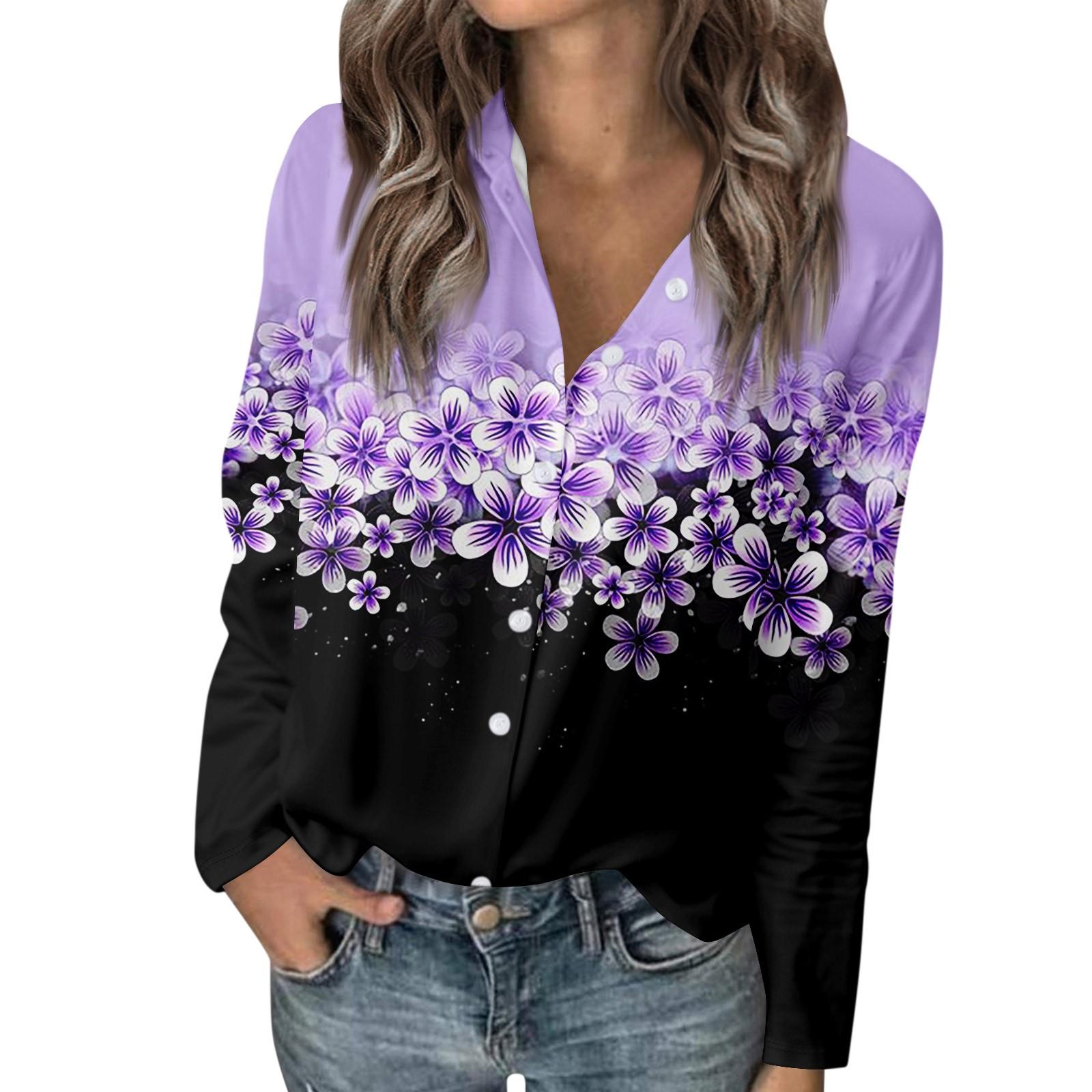 Женская футболка с принтом, женская рубашка на пуговицах с длинным рукавом, блузка, повседневные топы L фиолетовый
Женская футболка с принтом, женская рубашка на пуговицах с длинным рукавом, блузка, повседневные топы L фиолетовый