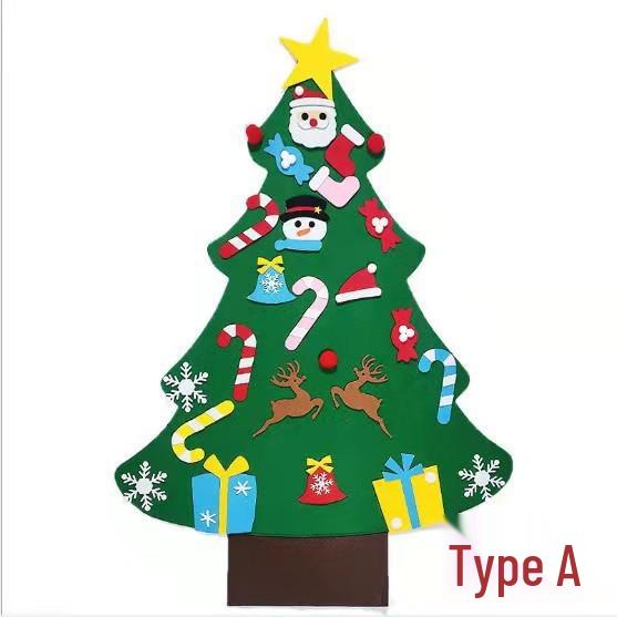 Детская новогодняя елка из фетра своими руками с 3D украшениями - Набор для ручного творчества и обучения No Light Included
Детская новогодняя елка из фетра своими руками с 3D украшениями - Набор для ручного творчества и обучения No Light Included