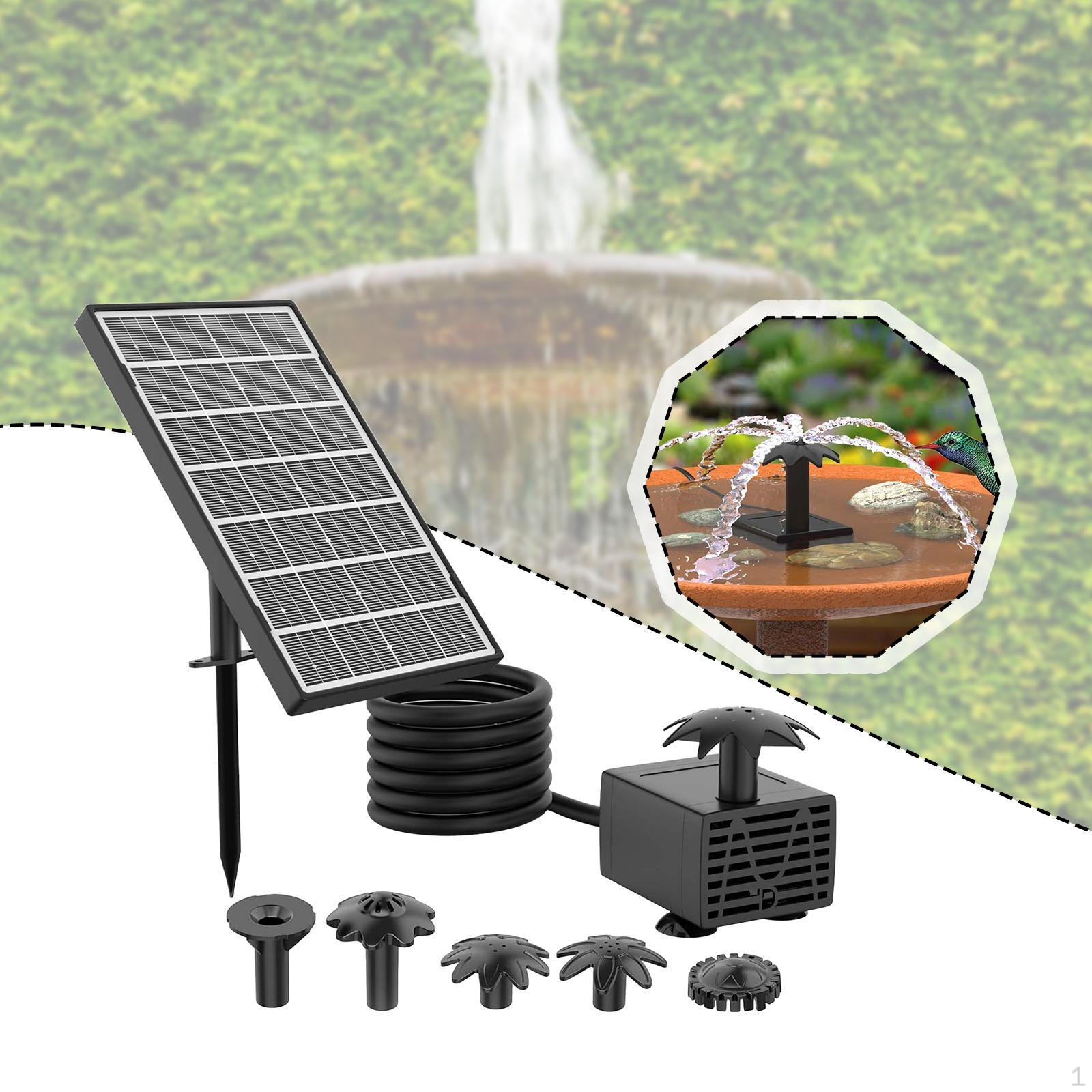 Солнечный насос для гейзера с несколькими насадками, стоячий декоративный, 3,5 Вт, вода для патио, пруда
Солнечный насос для гейзера с несколькими насадками, стоячий декоративный, 3,5 Вт, вода для патио, пруда