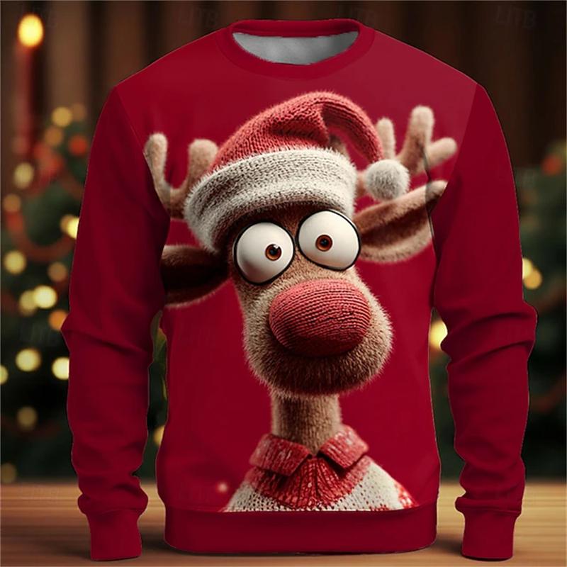 Adule s T-shirts Fun 3D Reindeer Print Men s Oversized Fashion Long-Sleeve T-Shirt 6XL
Adule s T-shirts Fun 3D Reindeer Print Men s Oversized Fashion Long-Sleeve T-Shirt 6XL