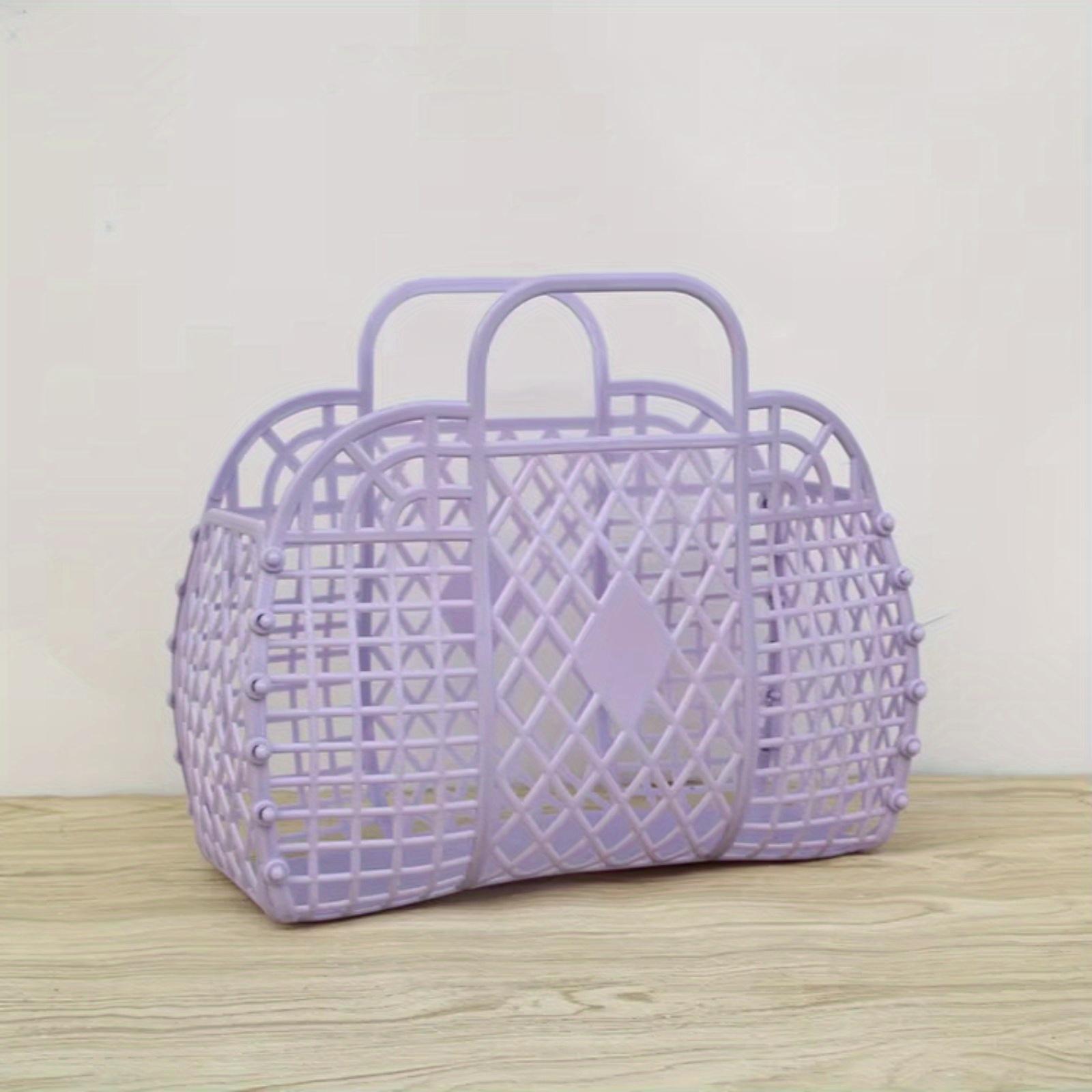 1PC Collapsible Plastic Storage Basket Bag, Open Travel Cosmetic Organizer with Dual Handles Design, Easy-to-Clean Beach Bag
1PC Collapsible Plastic Storage Basket Bag, Open Travel Cosmetic Organizer with Dual Handles Design, Easy-to-Clean Beach Bag
