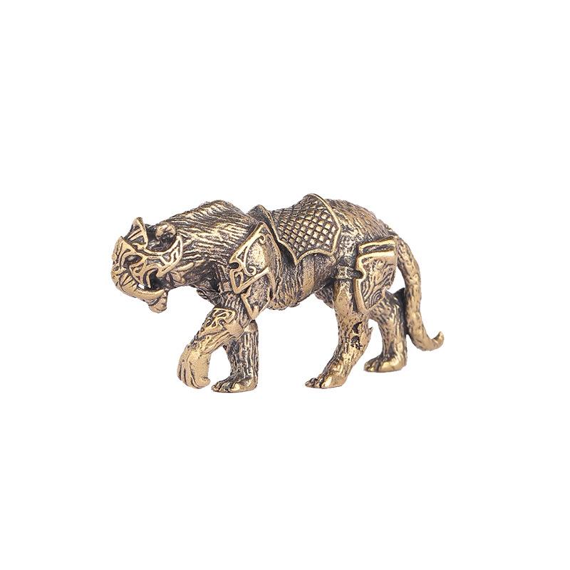 Brass Sabertooth Tiger Figurine Detailed Metal Sculpture Desk Ornament Animal Statue Collectible Home Office Decoration One Size
Brass Sabertooth Tiger Figurine Detailed Metal Sculpture Desk Ornament Animal Statue Collectible Home Office Decoration One Size