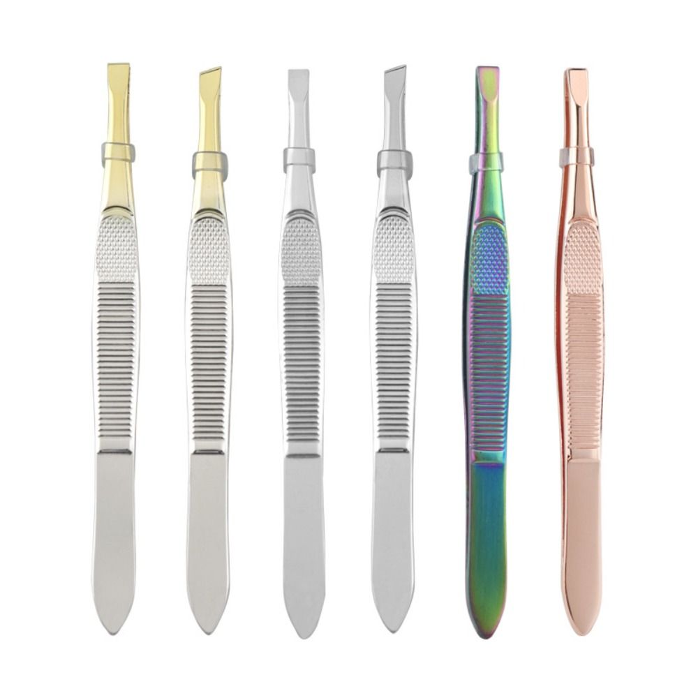 Stainless Steel Eyebrow Trimming Tweezers Slant Tip Eyelash Curler Face Hair Removal Tools Girl style 10
Stainless Steel Eyebrow Trimming Tweezers Slant Tip Eyelash Curler Face Hair Removal Tools Girl style 10