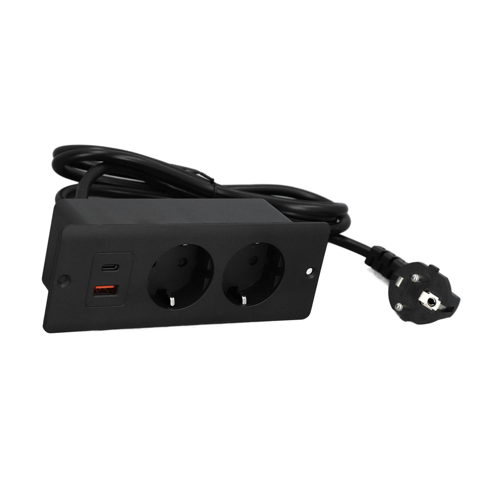Вбудована розетка 2 розетки з портом PD20W USB C USB A Вбудований меблевий подовжувач живлення Шнур 1,5 м
Вбудована розетка 2 розетки з портом PD20W USB C USB A Вбудований меблевий подовжувач живлення Шнур 1,5 м