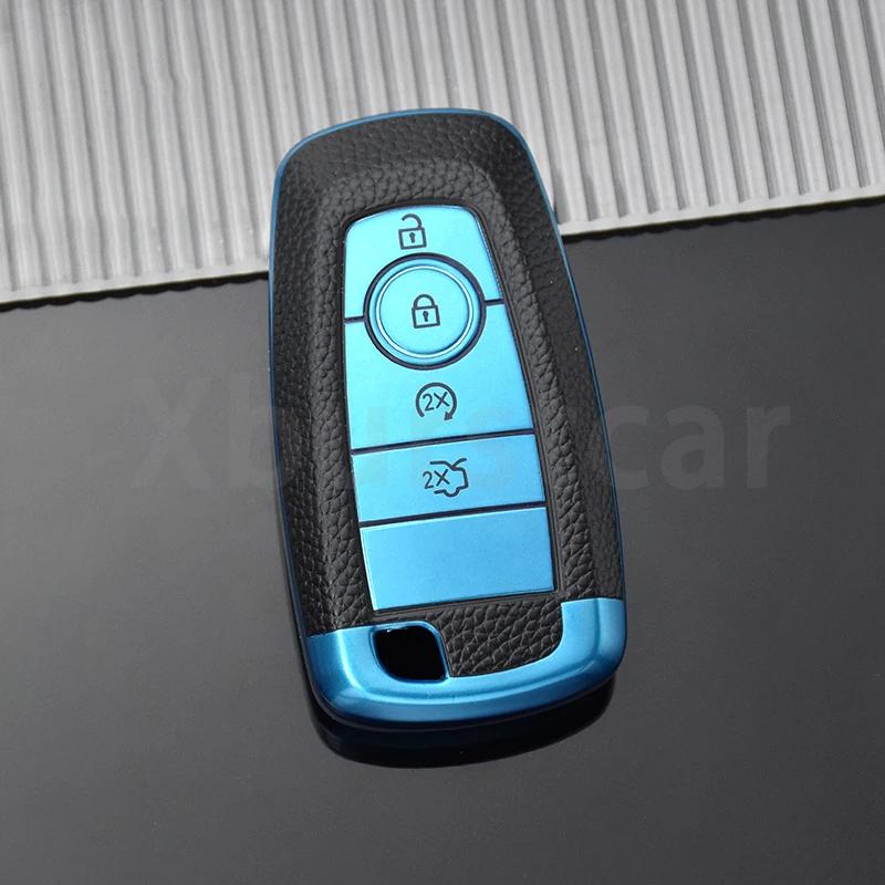 TPU Leather Car Key Case Cover Shell for Ford Fusion Mustang Explorer F150 Edge Mondeo Mk5 Focus Mk4 2019 2020 2021 Accessories
TPU Leather Car Key Case Cover Shell for Ford Fusion Mustang Explorer F150 Edge Mondeo Mk5 Focus Mk4 2019 2020 2021 Accessories