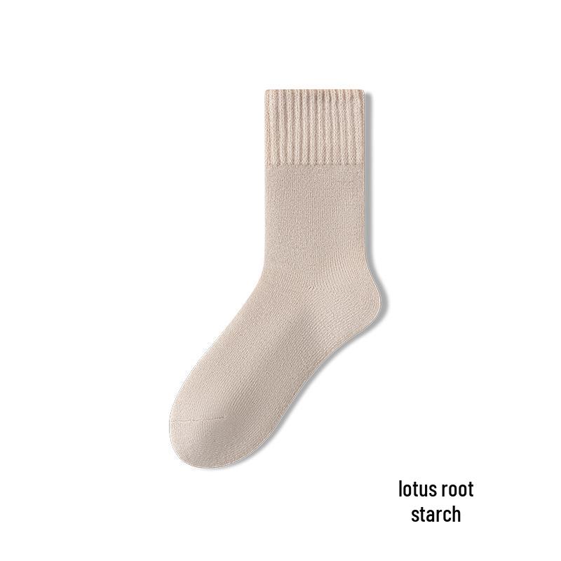 Women s Fleece-Lined Wool Socks - Mid-Calf, Thick, Cashmere Warmth, Odor-Resistant, Ideal for Sleep and Postpartum, Autumn/Winter.
Women s Fleece-Lined Wool Socks - Mid-Calf, Thick, Cashmere Warmth, Odor-Resistant, Ideal for Sleep and Postpartum, Autumn/Winter.
