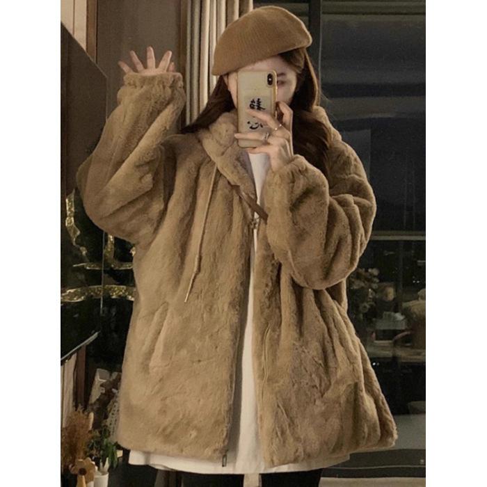 Korean Wool Teddy Jacket Girls Winter Thick Fluffy Oversized Comfy and Warm Soft Coat Casual 2XL кавовий
Korean Wool Teddy Jacket Girls Winter Thick Fluffy Oversized Comfy and Warm Soft Coat Casual 2XL кавовий