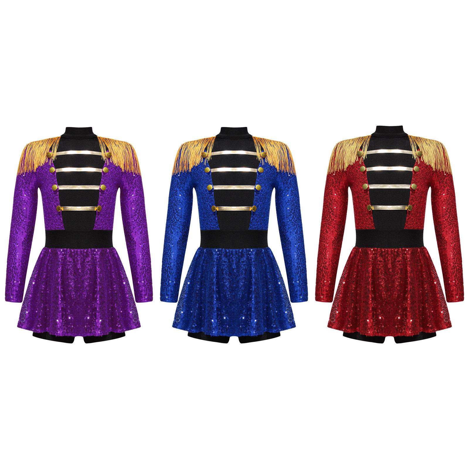 Kids Girls Ringmaster Circus Costume Gymnastics Leotard Sequin Jazz Dancewear Ballet Dance Tutu Dress 5-6 Years фіолетовий
Kids Girls Ringmaster Circus Costume Gymnastics Leotard Sequin Jazz Dancewear Ballet Dance Tutu Dress 5-6 Years фіолетовий