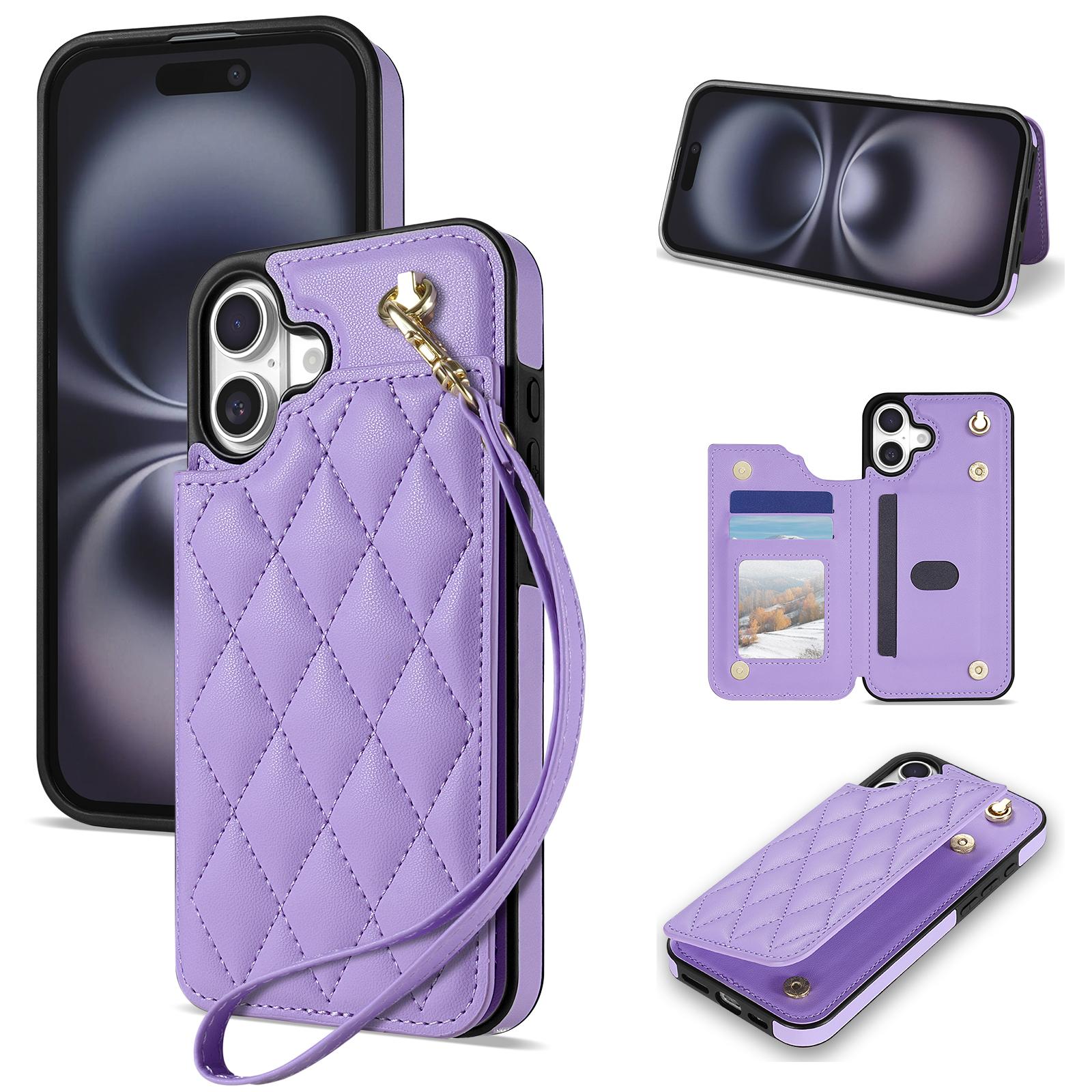 For iPhone 17 Case with Wrist Strap Card Slots Rhombus Leather + TPU Phone Cover
For iPhone 17 Case with Wrist Strap Card Slots Rhombus Leather + TPU Phone Cover