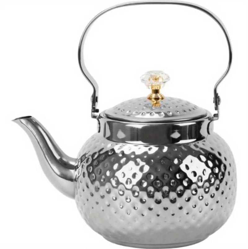 Кованый ближневосточный чайник, чайник, кофейник, чайник из пищевой нержавеющей стали, чайник для рассыпного чая, для чая, молока, кофе 1pc серебряный
Кованый ближневосточный чайник, чайник, кофейник, чайник из пищевой нержавеющей стали, чайник для рассыпного чая, для чая, молока, кофе 1pc серебряный