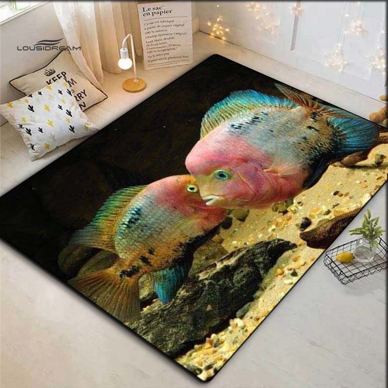 Koi Fish Lotus Area Rug, Lucky Carp Floor Mat 40x60cm( 15x23in )
Koi Fish Lotus Area Rug, Lucky Carp Floor Mat 40x60cm( 15x23in )