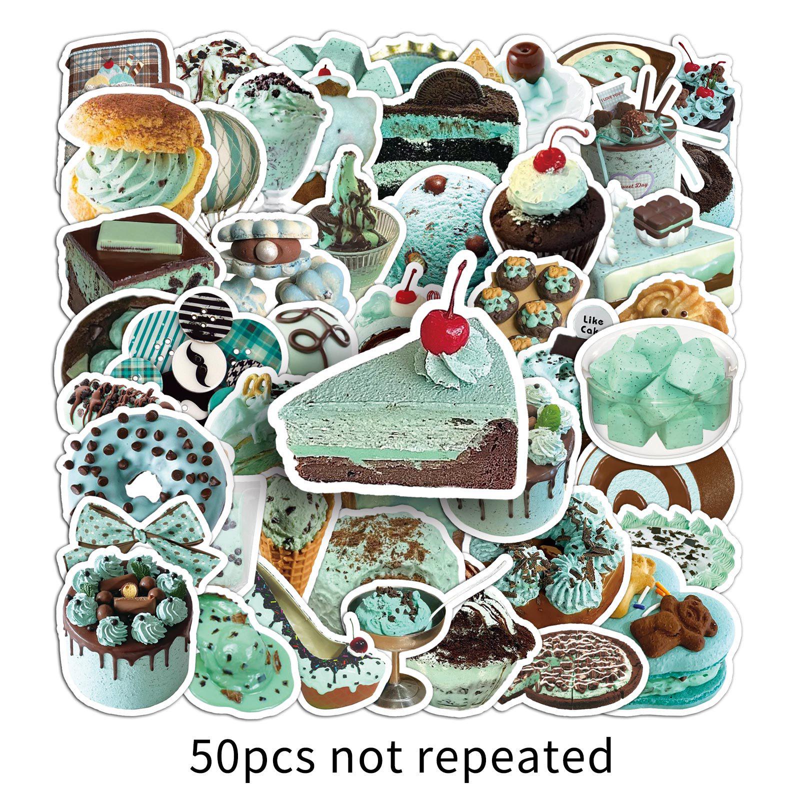 50 Thin Exquisite Dessert & Food Series Creative Trendy Stickers for Water Cups, Refrigerators, and DIY Projects
50 Thin Exquisite Dessert & Food Series Creative Trendy Stickers for Water Cups, Refrigerators, and DIY Projects