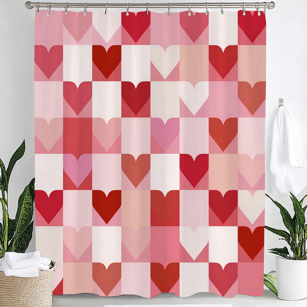 1Pc Pink Red Heart Love Print Polyester Shower Curtain Bathroom Decoration Curtain,Hanging Curtain With Hooks Machine Washable W60H190(CM)-1 Pcs
1Pc Pink Red Heart Love Print Polyester Shower Curtain Bathroom Decoration Curtain,Hanging Curtain With Hooks Machine Washable W60H190(CM)-1 Pcs