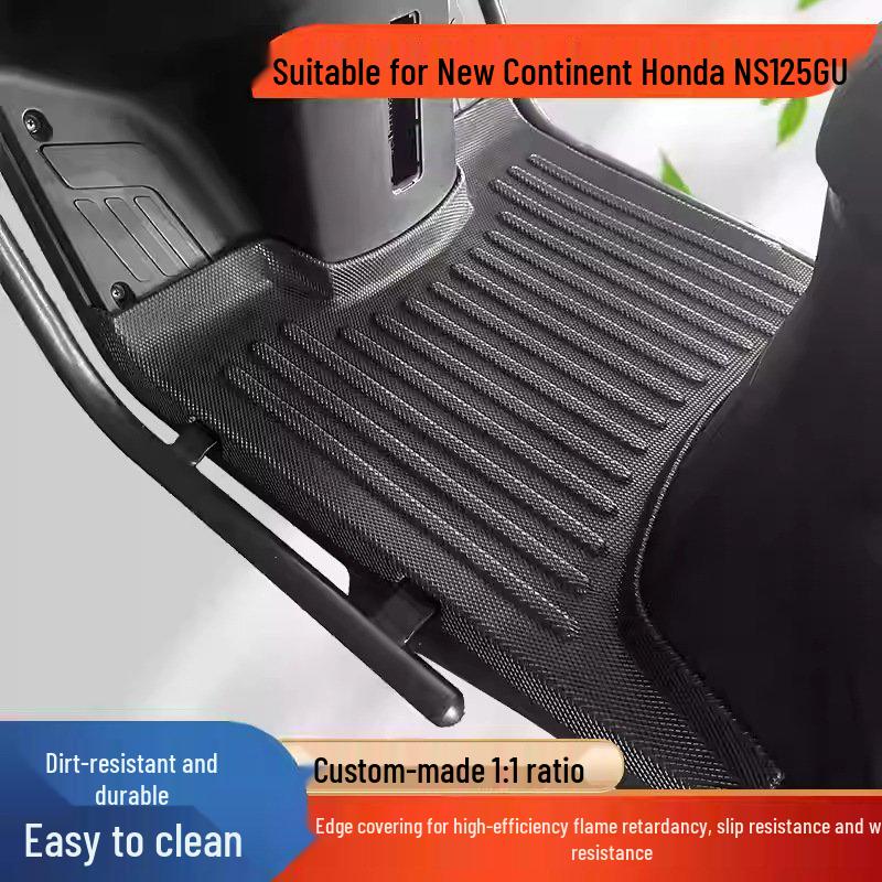 Waterproof Non-Slip TPE Floor Mats for Honda NS125GU Motorcycle - Thickened, Widened Foot Pedal Pads
Waterproof Non-Slip TPE Floor Mats for Honda NS125GU Motorcycle - Thickened, Widened Foot Pedal Pads