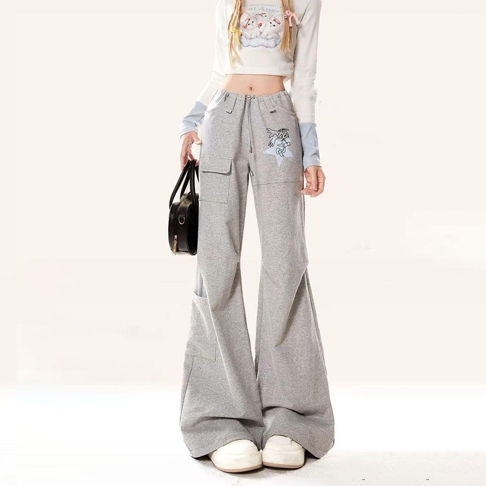 Plus Size Spicy Girl Gray Cargo Joggers for Women - Autumn/Winter Edition Micro - Flared Casual Narrow - Leg Straight - Leg Sports Trousers S
Plus Size Spicy Girl Gray Cargo Joggers for Women - Autumn/Winter Edition Micro - Flared Casual Narrow - Leg Straight - Leg Sports Trousers S