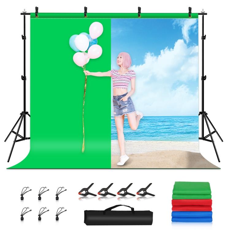 PULUZ 2.9x2m Photo Studio Background Support Stand Backdrop Crossbar Bracket Kit с красными / синими / зелеными фонами из полиэстера
PULUZ 2.9x2m Photo Studio Background Support Stand Backdrop Crossbar Bracket Kit с красными / синими / зелеными фонами из полиэстера