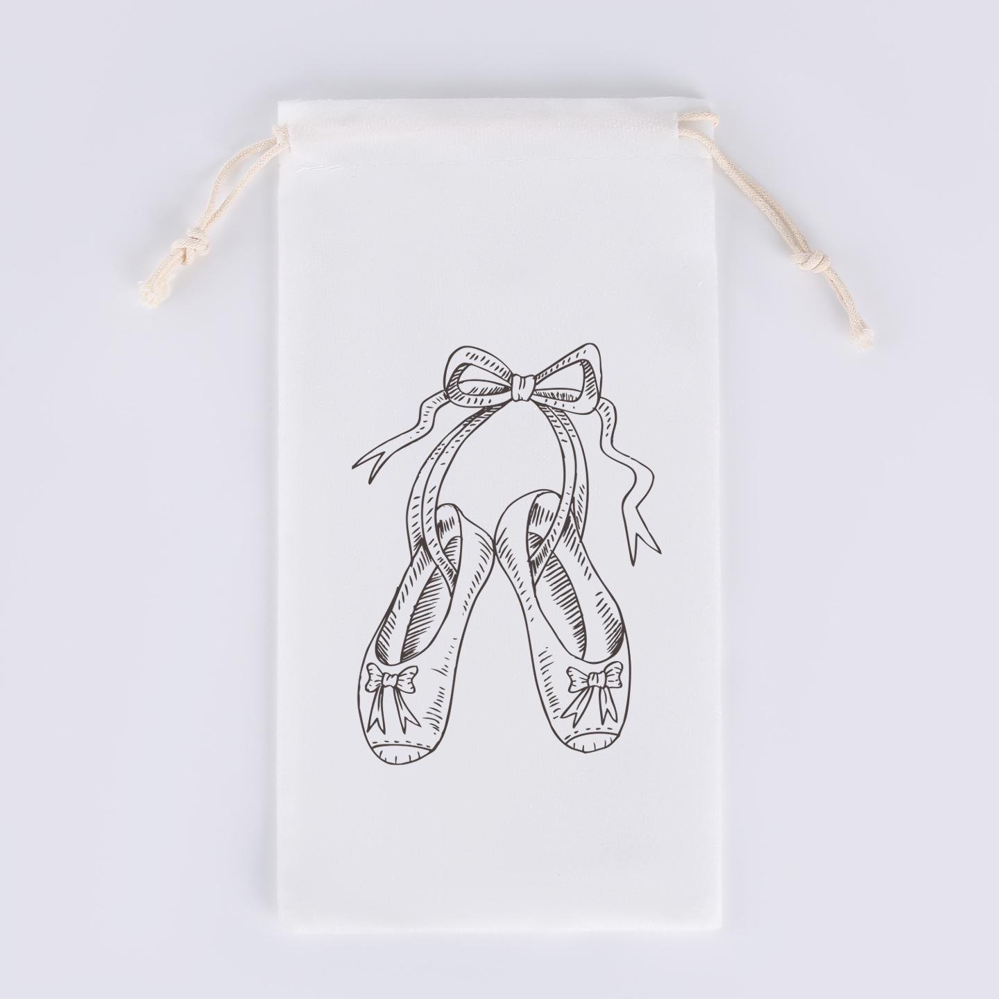 White Flannel Dance Shoes Drawstring Bag with Customizable Logo 13.5*27cm білий
White Flannel Dance Shoes Drawstring Bag with Customizable Logo 13.5*27cm білий