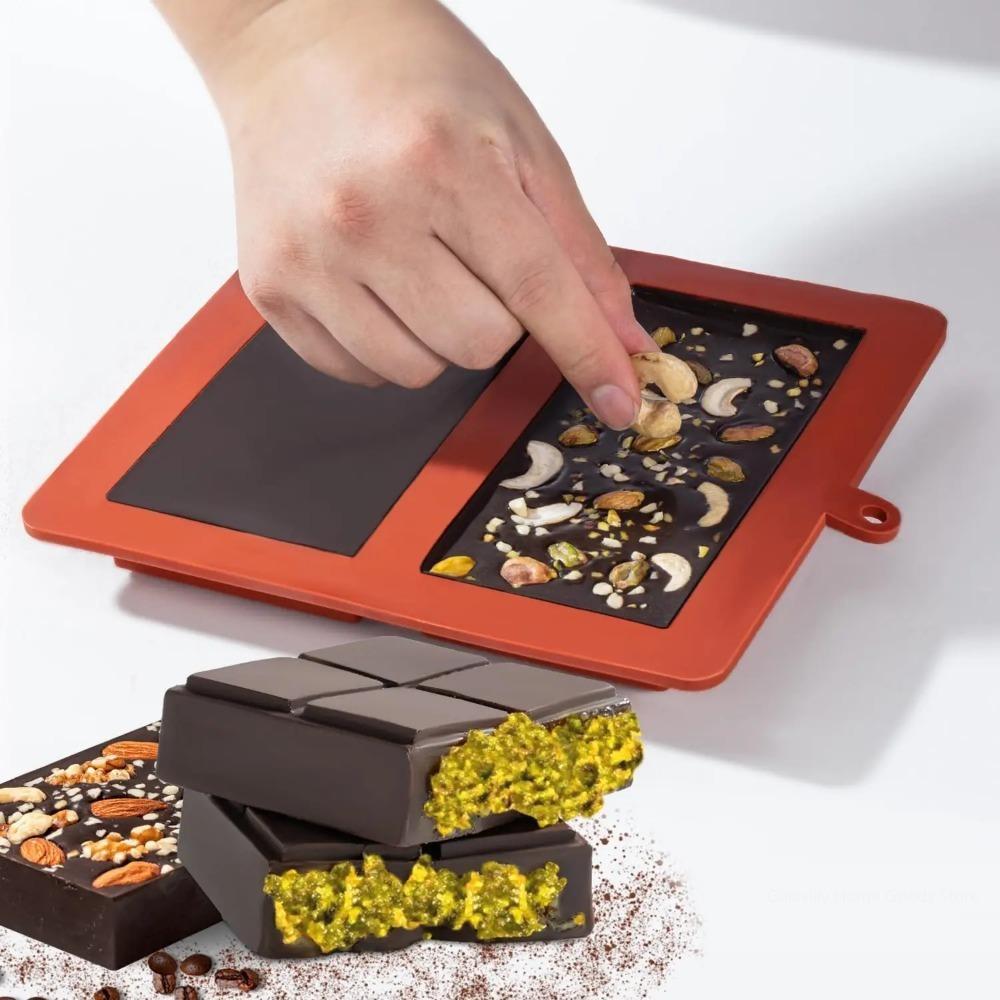 Dubai Chocolate Mold Bar Pistachio Chocolate Bar Silicone Thick Mold for Filling Bars, Large candy Bar Mould for Filling
Dubai Chocolate Mold Bar Pistachio Chocolate Bar Silicone Thick Mold for Filling Bars, Large candy Bar Mould for Filling