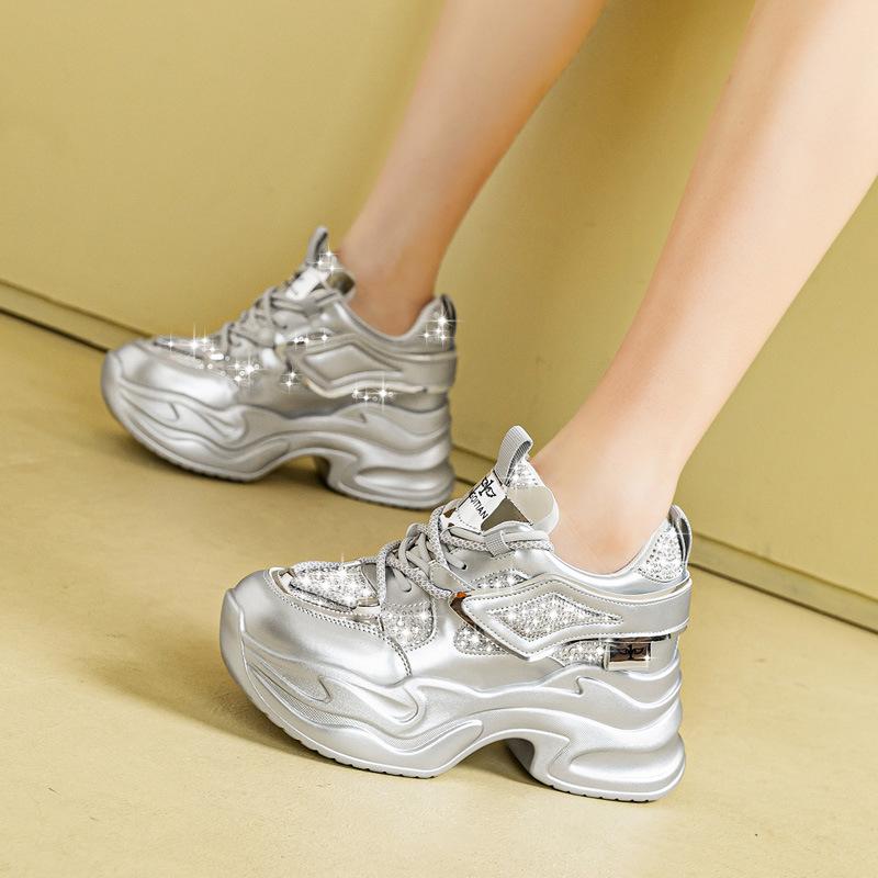Spring and summer women s shoes new inner height increase dad shoes women s thick-soled 9cm thick-soled small casual rhinestone mesh shoes 34
Spring and summer women s shoes new inner height increase dad shoes women s thick-soled 9cm thick-soled small casual rhinestone mesh shoes 34