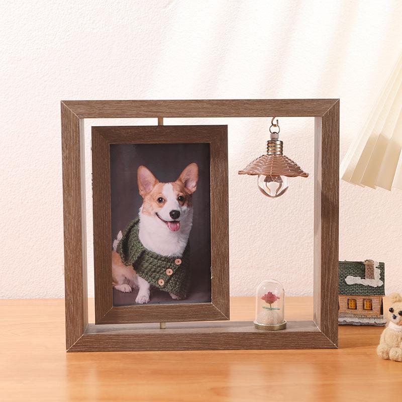 Creative 6-Inch Double-Sided Rotating Photo Frame - Desktop DIY Retro Photo Display Stand, Gift Souvenir Frame 6 inches
Creative 6-Inch Double-Sided Rotating Photo Frame - Desktop DIY Retro Photo Display Stand, Gift Souvenir Frame 6 inches