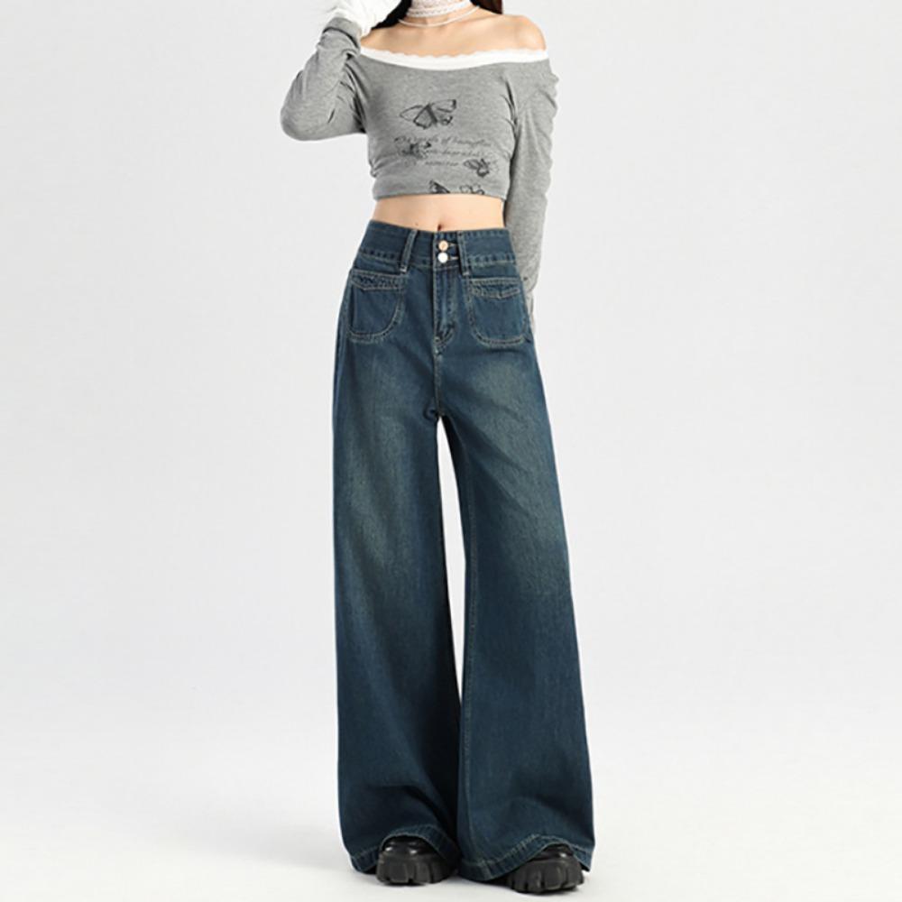 Trendy Korean version of floor-mopping jeans for women s spring and autumn new loose and thin temperament wide-leg jeans 2XL
Trendy Korean version of floor-mopping jeans for women s spring and autumn new loose and thin temperament wide-leg jeans 2XL