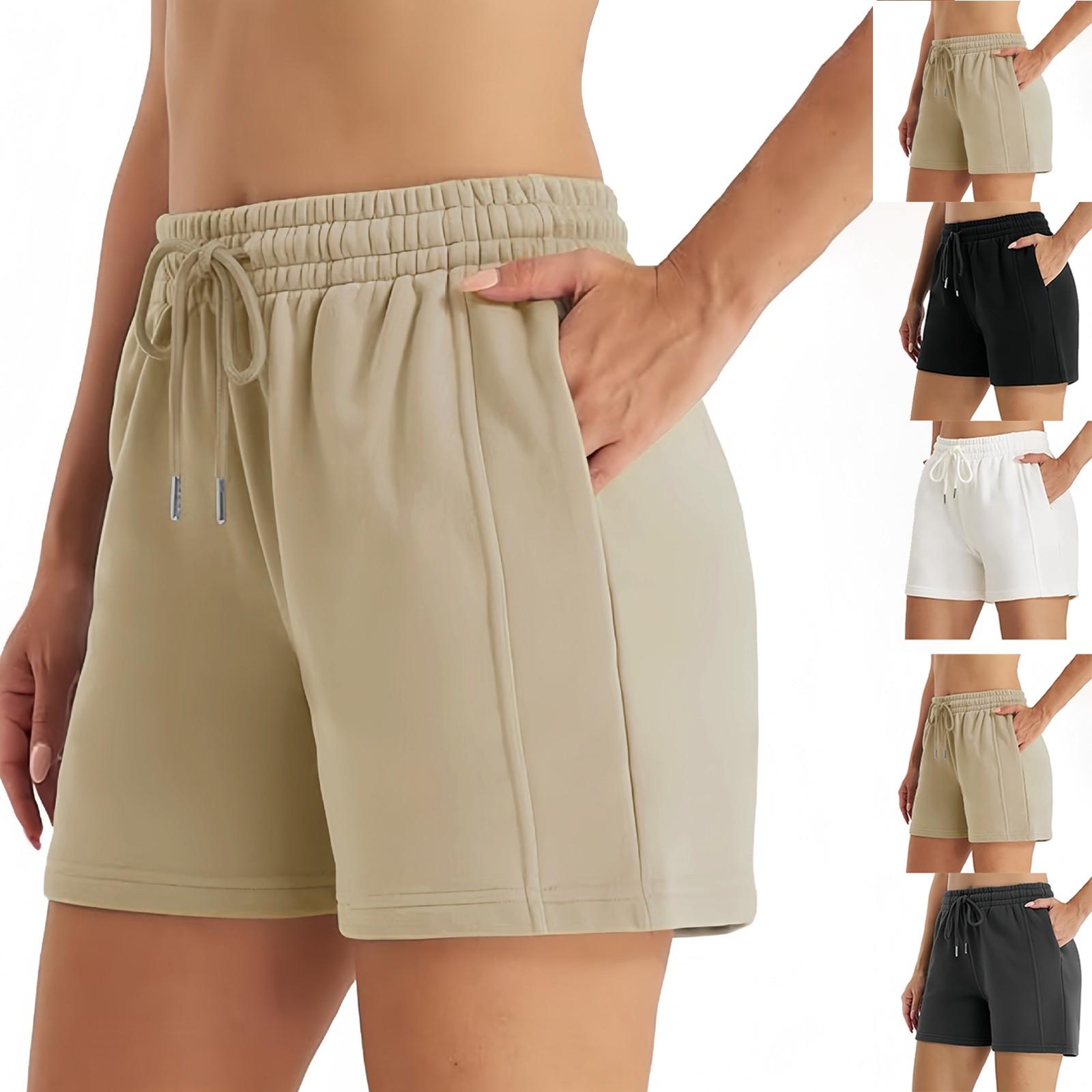 Women s Summer Loose Casual Solid Color Sports Shorts High Waisted Running Shorts With Pockets L чёрный
Women s Summer Loose Casual Solid Color Sports Shorts High Waisted Running Shorts With Pockets L чёрный
