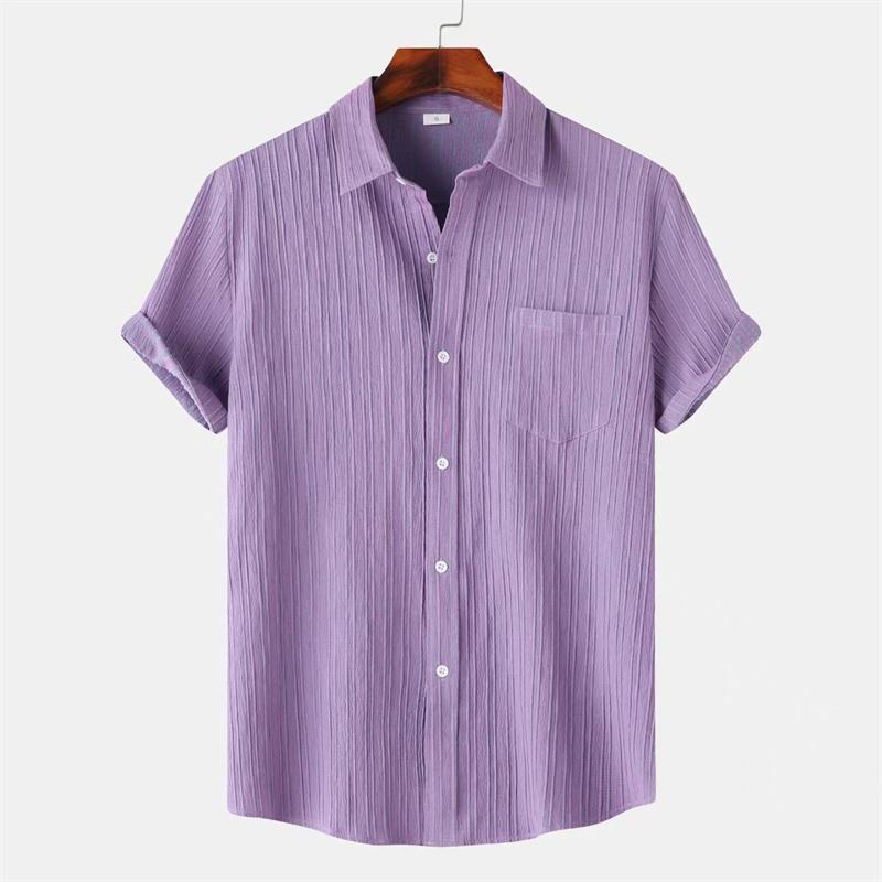 Color Men s Solid Striped Shirt Summer Fashion Short Sleeve Flap Top Casual Holiday Everyday Men XXL
Color Men s Solid Striped Shirt Summer Fashion Short Sleeve Flap Top Casual Holiday Everyday Men XXL