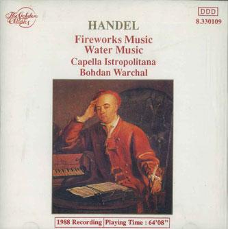 CD CAPELLA ISTROPOLITANA, BOHDAN WARCH - Handel Fireworks Music Water Music 8330109 GOLDEN CLASSICS Germany Classical Used
CD CAPELLA ISTROPOLITANA, BOHDAN WARCH - Handel Fireworks Music Water Music 8330109 GOLDEN CLASSICS Germany Classical Used