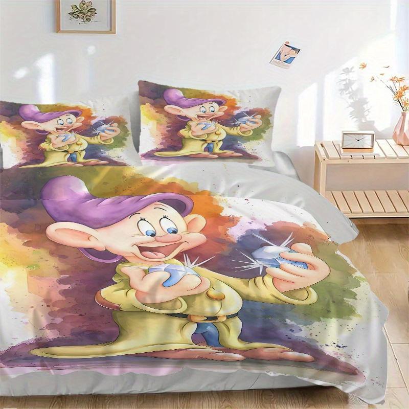 3pcs Dopey Dwarf Watercolor Art Bedding Set, Includes 1 Quilt Cover and 2 Pillowcases, Comfortable Bedding with Stylish Design for Bedroom, 135x200cm
3pcs Dopey Dwarf Watercolor Art Bedding Set, Includes 1 Quilt Cover and 2 Pillowcases, Comfortable Bedding with Stylish Design for Bedroom, 135x200cm