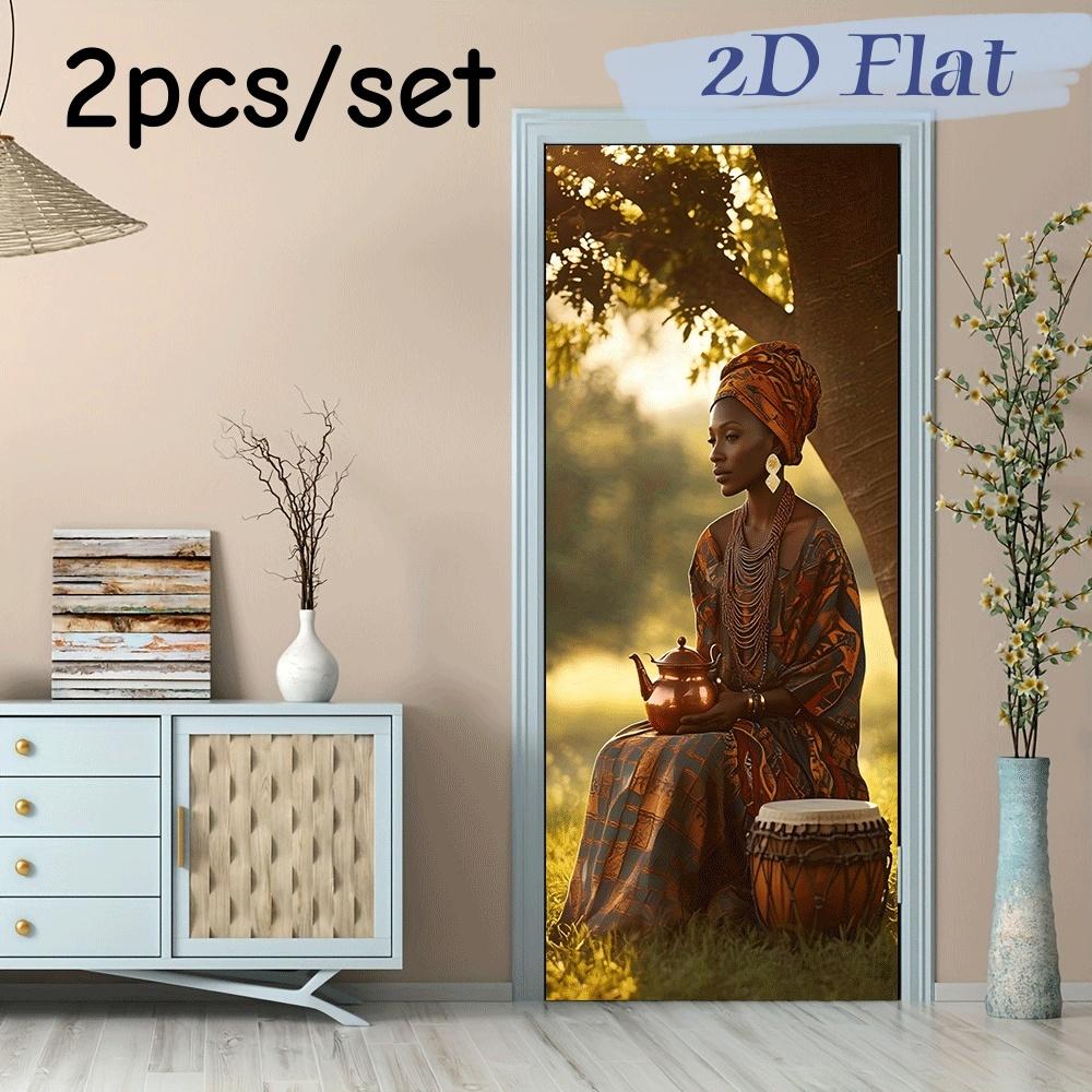 2pcs African style decorative wall stickers, folk culture figure patterns stickers, living room bedroom entrance wall decoration (as the picture,38.5x200cmx2)
2pcs African style decorative wall stickers, folk culture figure patterns stickers, living room bedroom entrance wall decoration (as the picture,38.5x200cmx2)
