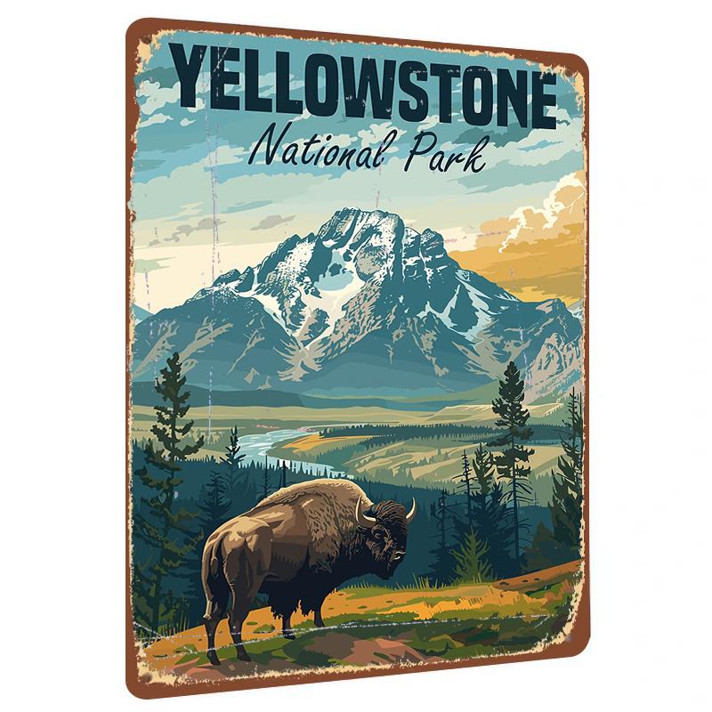 Yellowstone National Park Vintage Metal Sign Bison Mountain Landscape Wall Art Decor for Home Office 20x30cm(7.8x11.8inch)
Yellowstone National Park Vintage Metal Sign Bison Mountain Landscape Wall Art Decor for Home Office 20x30cm(7.8x11.8inch)